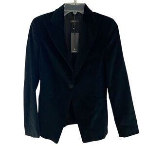 Zanella Chloe velour Black Women's Blazer Sz 4 NWT